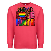 Cardinal spread love not hate Premium Sweatshirt - FaDigitalArtStudio