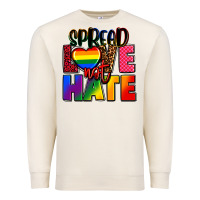 Sandshell spread love not hate Premium Sweatshirt - FaDigitalArtStudio