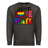 Smoke spread love not hate Premium Sweatshirt - FaDigitalArtStudio