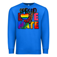 True Royal spread love not hate Premium Sweatshirt - FaDigitalArtStudio