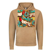 Vintage Camel hand and nail polish with turquoise gemstone and leopard seamless patt Vintage Hoodie - BundleAndBundleShop
