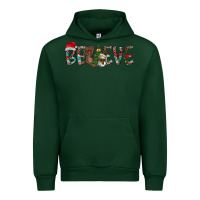 Forest Green Believe Christmas Urban Hoodie - CowhideDigitalArt