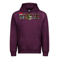 Mauve Wine Believe Christmas Urban Hoodie - CowhideDigitalArt