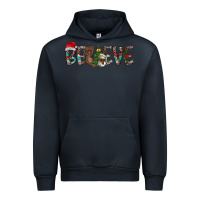Navy Believe Christmas Urban Hoodie - CowhideDigitalArt