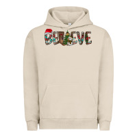 Pigment French Oak Believe Christmas Urban Hoodie - CowhideDigitalArt