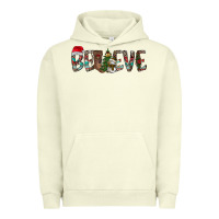 Pigment Pistachio Believe Christmas Urban Hoodie - CowhideDigitalArt