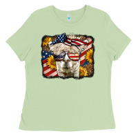 Matcha 4th of july llama Ladies Tee - LillyAllenDesigns
