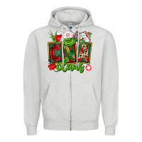Dove Grey cna  certified nursing assistant claus Zipper Hoodie - CowGirlArtShop