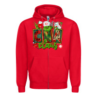 Red cna  certified nursing assistant claus Zipper Hoodie - CowGirlArtShop