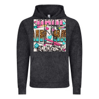 Leopard And Cowhide Hair And Curling Iron With Hearts And Flowers Seam Vintage Hoodie | Teevron