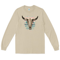 Mushroom Western Aztec Bull Skull Long Sleeve Tee - Bettercallsaul