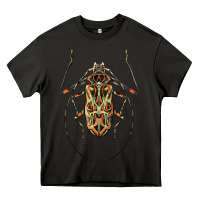 Asphalt Acrocinus Beetle Illustrations Heavy Core Tee - LillyAllenDesigns
