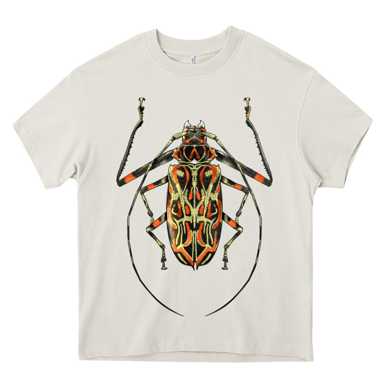 Acrocinus Beetle Illustrations Heavy Core Tee by LillyAllenDesigns | Teevron