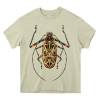 Mossy Acrocinus Beetle Illustrations Heavy Core Tee - LillyAllenDesigns