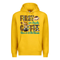 Lemon first we drink coffee then we do the things Premium Hoodie - OliviaCreatesArt