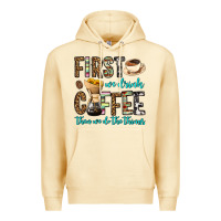 Pina Colada first we drink coffee then we do the things Premium Hoodie - OliviaCreatesArt