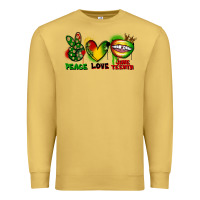 Antique Gold Peace love Juneteenth Premium Sweatshirt - FaDigitalArtStudio