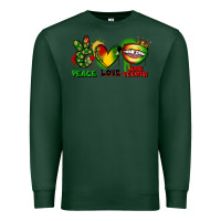 Sports Green Peace love Juneteenth Premium Sweatshirt - FaDigitalArtStudio