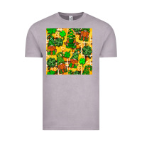 St. Patricks Gnomies Seamless Pattern Vintage Tee | Teevron