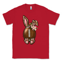 Red American Football Easter Bunny Classic Tee - BundleAndBundleShop