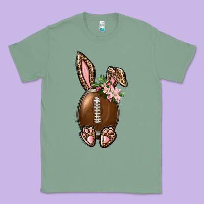 American Football Easter Bunny Classic Tee Designed By Bundleandbundleshop