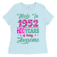Baby Blue made in 1952, 70 years of being awesome kopya Ladies Tee - Jasminsmagicworld