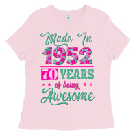 Bubblegum Pink made in 1952, 70 years of being awesome kopya Ladies Tee - Jasminsmagicworld