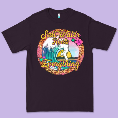 Salt Water Heals Everything Premium Tee Designed By Jasminsmagicworld