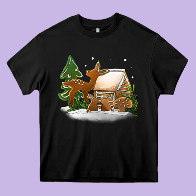 Christmas Cookies Heavy Core Tee Designed By Jasminsmagicworld