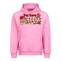 Fuchsia Pink busy raising ballers Urban Hoodie - CowhideDigitalArt