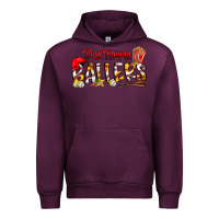 Mauve Wine busy raising ballers Urban Hoodie - CowhideDigitalArt