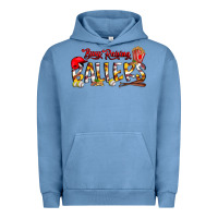 Pigment Pebble Blue busy raising ballers Urban Hoodie - CowhideDigitalArt
