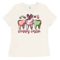 Bone Happy Easter Dental Ladies Tee - RanaPortraitStore