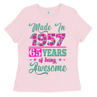 Bubblegum Pink made in 1957, 65 years of being awesome kopya Ladies Tee - Jasminsmagicworld