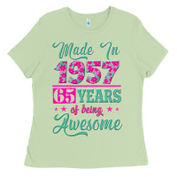 Matcha made in 1957, 65 years of being awesome kopya Ladies Tee - Jasminsmagicworld