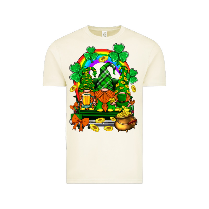 St. Patricks Gnomes Truck With Rainbow Vintage Tee by BundleAndBundleShop | Teevron