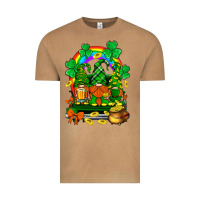 Vintage Camel st. patricks gnomes truck with rainbow Vintage Tee - BundleAndBundleShop