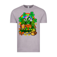 Vintage Zinc st. patricks gnomes truck with rainbow Vintage Tee - BundleAndBundleShop