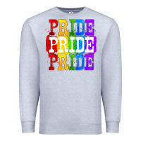 Heather Grey Pride pride pride Premium Sweatshirt - FaDigitalArtStudio
