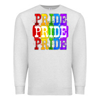 Oatmeal Heather Pride pride pride Premium Sweatshirt - FaDigitalArtStudio