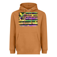Meerkat mardi gras flag Heavyweight Hoodie - FaDigitalArtStudio