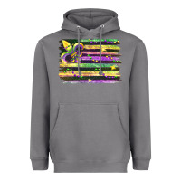 Storm mardi gras flag Heavyweight Hoodie - FaDigitalArtStudio