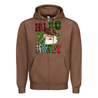 Chestnut ho ho howdy santa Zipper Hoodie - CowGirlArtShop