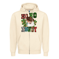 Sandshell ho ho howdy santa Zipper Hoodie - CowGirlArtShop