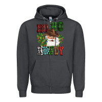 Smoke ho ho howdy santa Zipper Hoodie - CowGirlArtShop