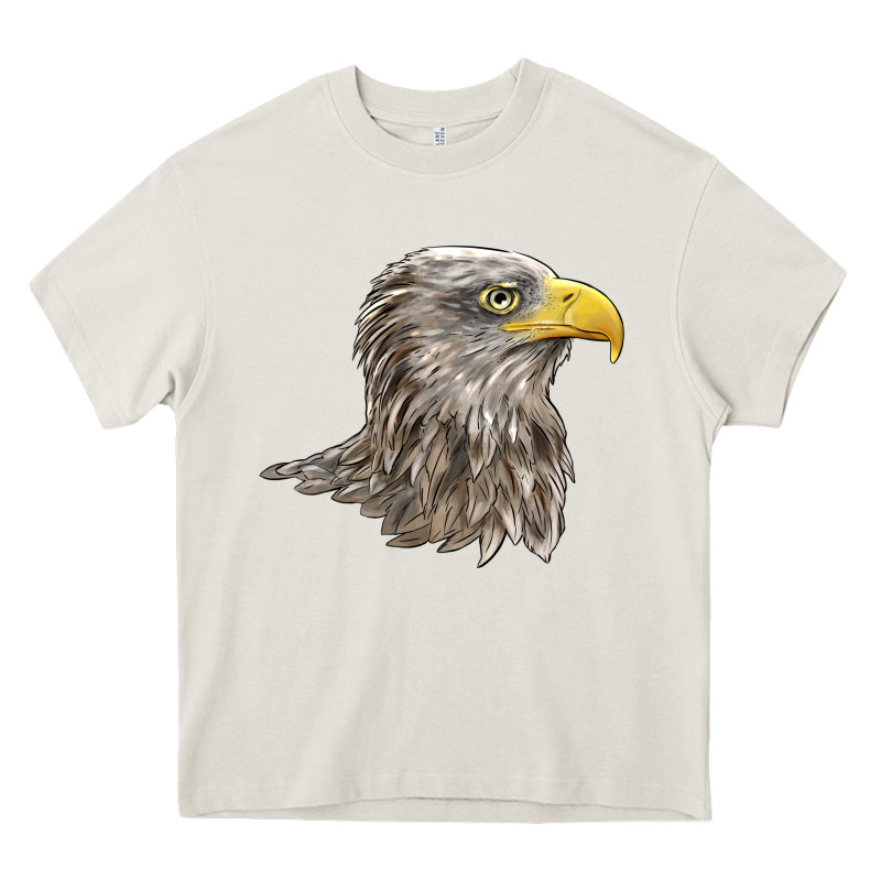 American White Sea Eagle Head Heavy Core Tee by LillyAllenDesigns | Teevron