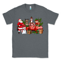 Charcoal Heather Santa Snowman Reindeer Penguin Elf Christmas Truck Classic Tee - BundleAndBundleShop