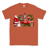 Copper Santa Snowman Reindeer Penguin Elf Christmas Truck Classic Tee - BundleAndBundleShop