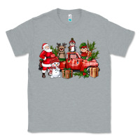 Heather Grey Santa Snowman Reindeer Penguin Elf Christmas Truck Classic Tee - BundleAndBundleShop