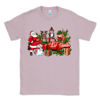 Lilac Santa Snowman Reindeer Penguin Elf Christmas Truck Classic Tee - BundleAndBundleShop